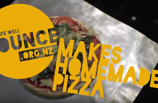 Bounce makes home made pizza!